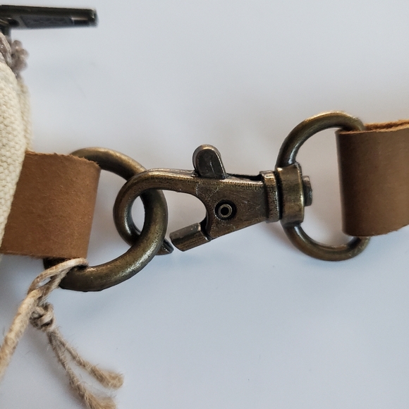 Cott n Curls Snowman Canvas Wristlet w/Leather Strap Pouch Handbag NWT *READ* - Picture 13 of 16